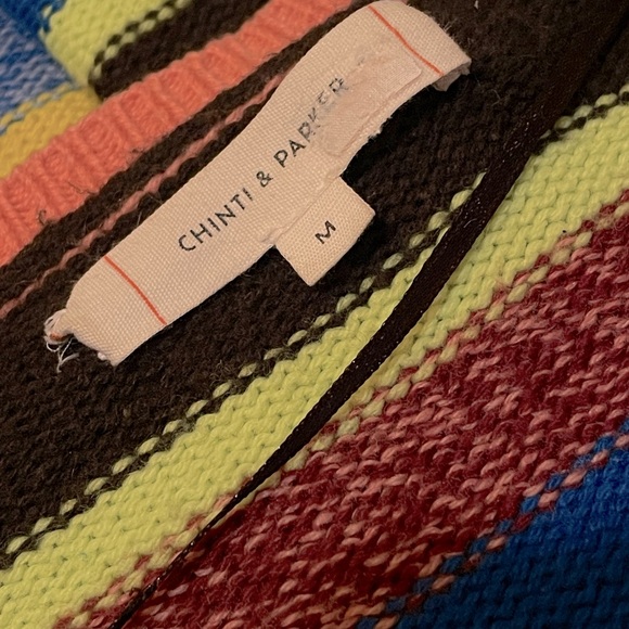 Chinti & Parker Wool & Cashmere Striped Sweater Sz M - Picture 7 of 8